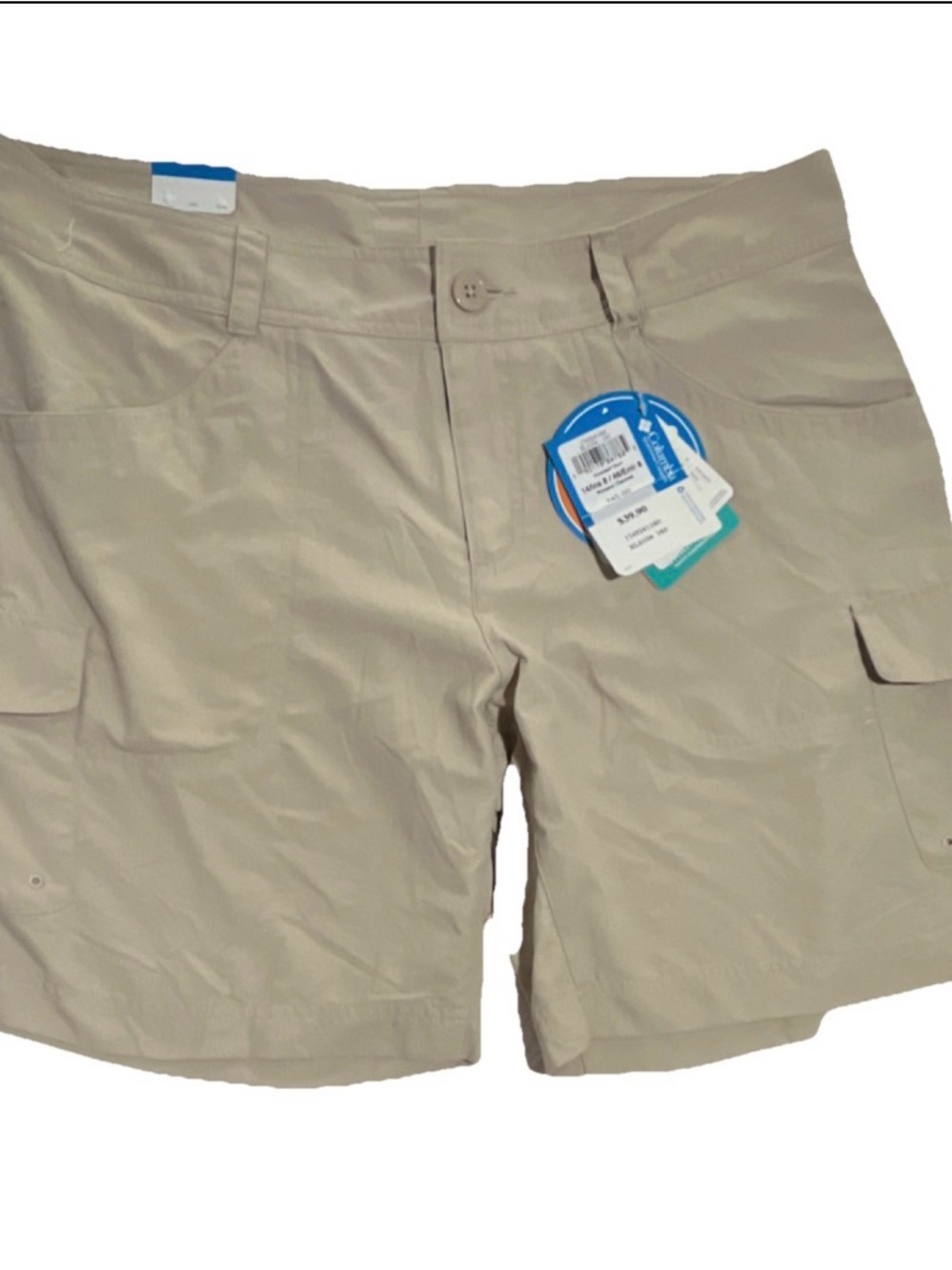 Columbia Women's Khaki Cargo Shorts - Light Beige size 14
